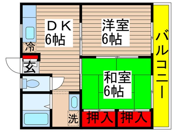 ソワサント成田の物件間取画像